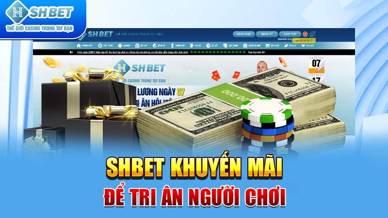 SHBET khuyến mãi